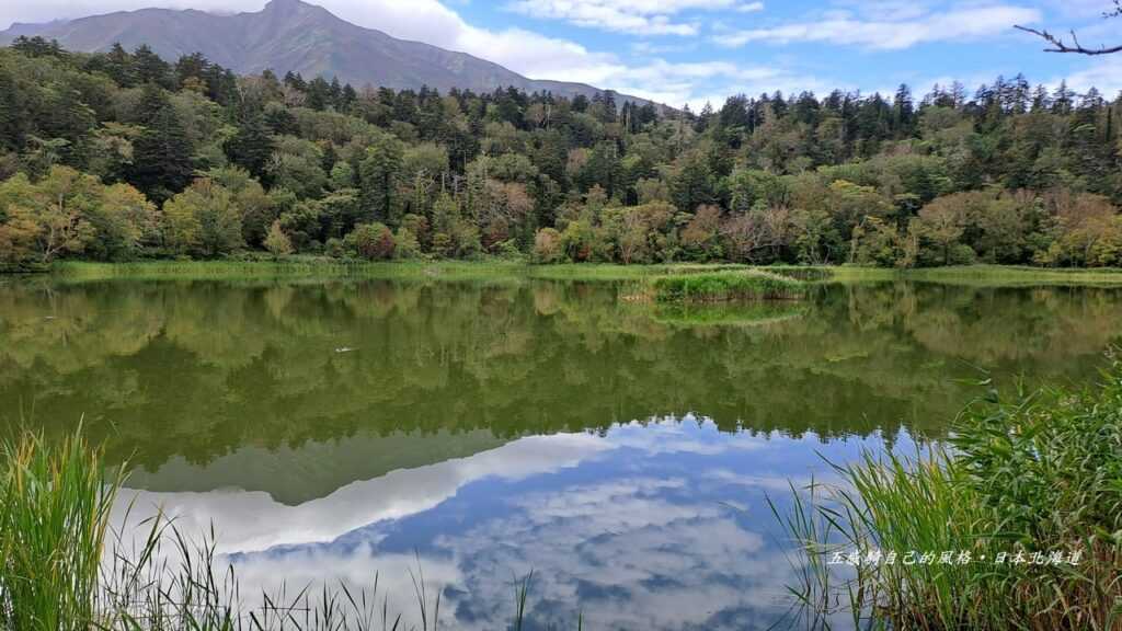 風平浪靜層次分明「姫沼」湖泊