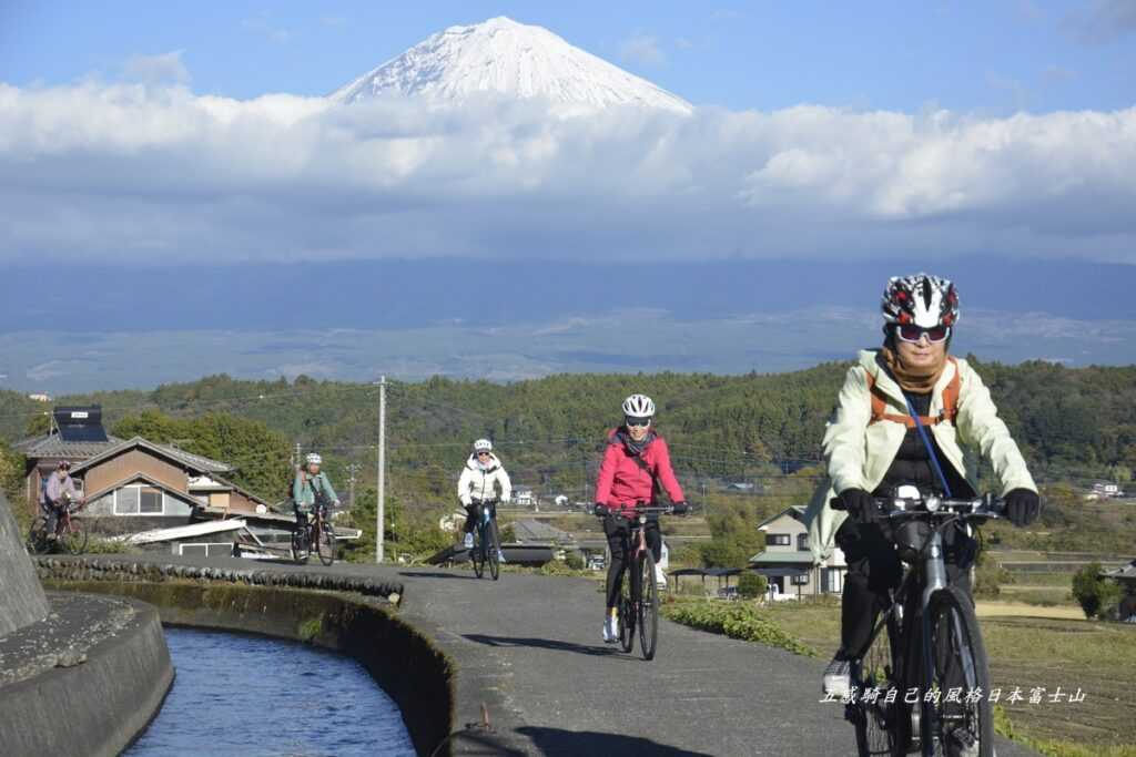 古老水圳襯出宏偉「富士山」臨別最後一瞥